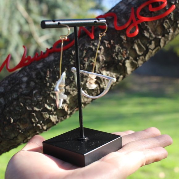 New Silver Boho Natural Stone Drop Dangle Earrings Boho Drop Simple - Picture 13 of 13